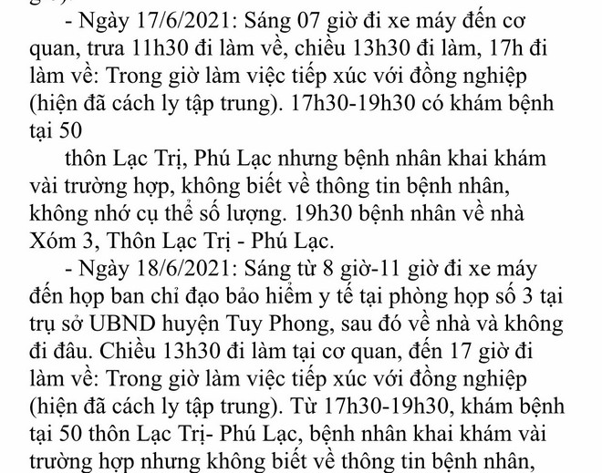 Bình Thuận: Bác bỏ tin bệnh nhân COVID-19 không khai báo lịch trình ảnh 1