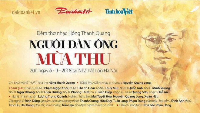 Hồng Thanh Quang trải lòng trong đêm thơ nhạc 'Người đàn ông mùa Thu' ảnh 1