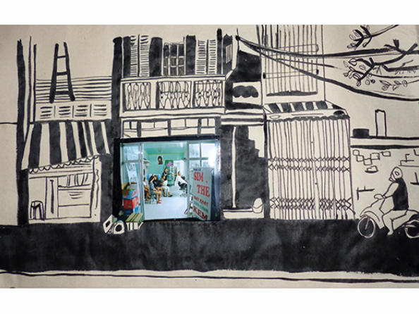 “Cuộc sống: Ngược và xuôi” của người Việt tái hiện qua tranh, ảnh ảnh 1