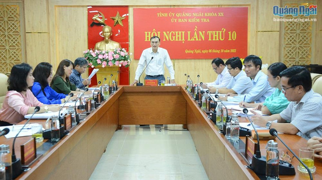 Quảng Ngãi kỷ luật nhiều tổ chức đảng và đảng viên vi phạm ảnh 1