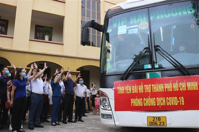 Yên Bái, Thái Nguyên, Kon Tum hỗ trợ TP.HCM chống dịch COVID-19 ảnh 1