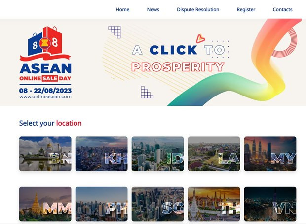 Ngày mua sắm trực tuyến ASEAN 2023 sẽ diễn ra cùng lúc tại 10 nước thành viên khối ASEAN từ 8/8 đến 22/8. (Ảnh: Đức Duy/Vietnam+) Indonesia đăng cai tổ chức Ngày mua sắm trực tuyến ASEAN ảnh 1