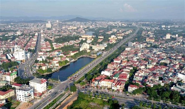 Một góc thành phố Vĩnh Yên, tỉnh Vĩnh Phúc. (Ảnh: Hoàng Hùng/TTXVN) Vĩnh Phúc đẩy mạnh hiện thực mục tiêu đô thị thông minh ảnh 1