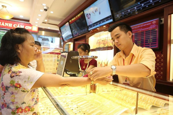 Ảnh minh họa. (Nguồn: Vietnam+) Giá vàng trong nước trồi sụt quanh mốc 39 triệu đồng mỗi lượng ảnh 1