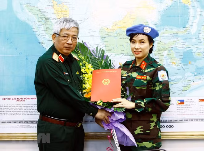 Gặp nữ sỹ quan Việt Nam đầu tiên thực hiện nhiệm vụ gìn giữ hòa bình ảnh 1
