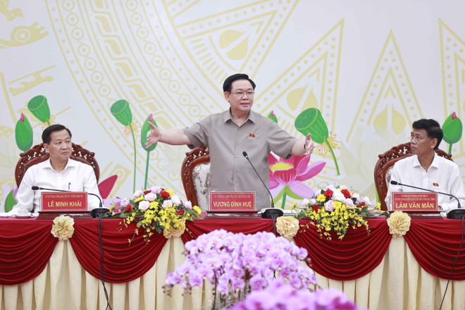 Chủ tịch Quốc hội làm việc với Ban Thường vụ Tỉnh ủy Sóc Trăng ảnh 3