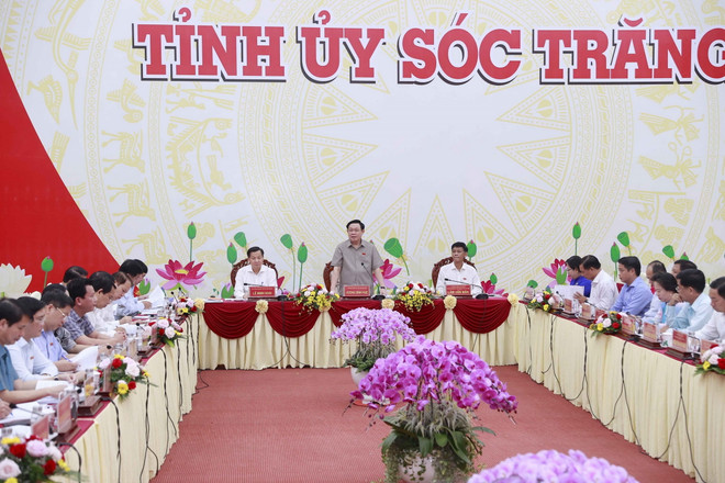 Chủ tịch Quốc hội làm việc với Ban Thường vụ Tỉnh ủy Sóc Trăng ảnh 1