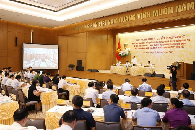Phó Thủ tướng Thường trực Trương Hòa Bình phát biểu chỉ đạo Hội nghị. (Ảnh: Lâm Khánh/TTXVN) Sắp xếp, luân chuyển cán bộ, công chức để phòng ngừa 'tham nhũng vặt' ảnh 1
