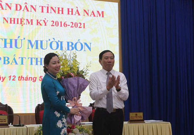 Bà Đinh Thị Lụa được bầu giữ chức Phó Chủ tịch UBND tỉnh Hà Nam ảnh 1