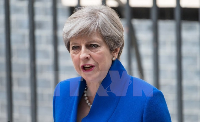 Thủ tướng Anh Theresa May. (Nguồn: AFP/TTXVN) Điện mừng Thủ tướng Liên hiệp Vương quốc Anh và Bắc Ireland ảnh 1