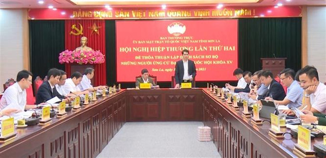 Hội nghị hiệp thương về danh sách sơ bộ những người ứng cử ảnh 1