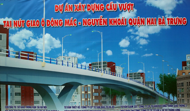 Hà Nội khởi công xây cầu vượt nút giao Ô Đông Mác-Nguyễn Khoái ảnh 1