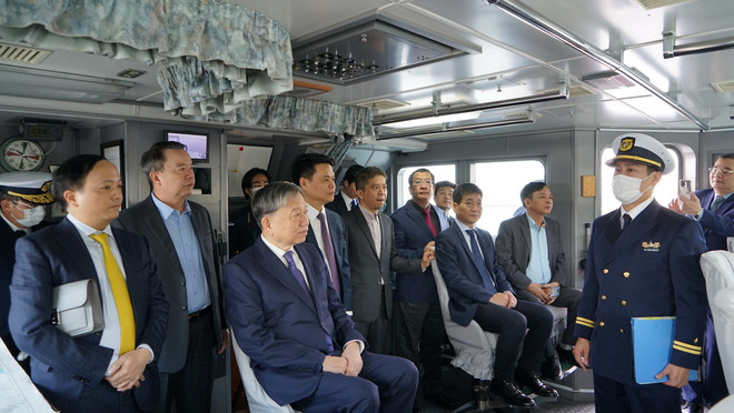 Bộ trưởng Bộ Công an Tô Lâm thăm Lực lượng Bảo vệ Bờ biển Nhật Bản ảnh 2