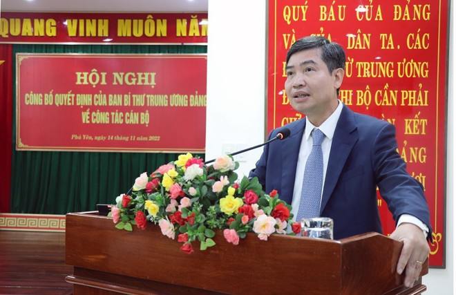 Ông Tạ Anh Tuấn được điều động làm Phó Bí thư Tỉnh ủy Phú Yên ảnh 1