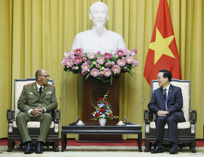 Hình ảnh Chủ tịch nước tiếp Tổng Tham mưu trưởng, Thứ trưởng Cuba ảnh 3