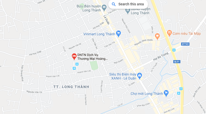 Vị trí nơi xảy ra vụ việc. (Nguồn: Google Maps) Đồng Nai: Tạm giữ 14 đối tượng tham gia 'tiệc sinh nhật ma túy' ảnh 1