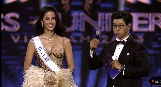 Hương Ly trong phần thi ứng xử. (Ảnh: BTC) Bùi Quỳnh Hoa đăng quang cuộc thi Miss Universe Vietnam 2023 ảnh 3