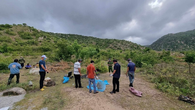 Phát hiện bộ xương người trên khu vực núi đá ở Bình Thuận ảnh 1