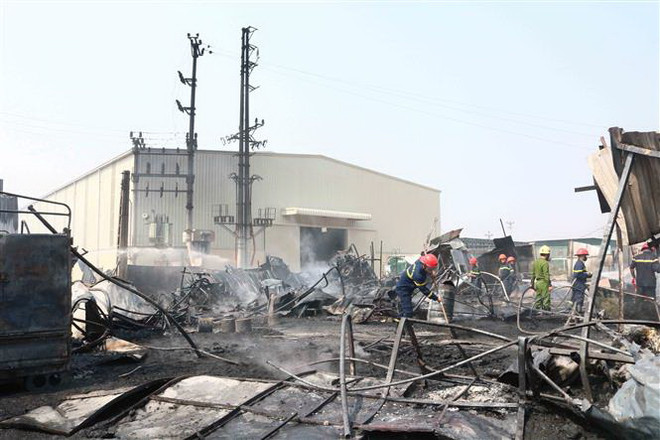 Bắc Ninh: Hỏa hoạn thiêu rụi xưởng phế liệu tại huyện Yên Phong ảnh 3