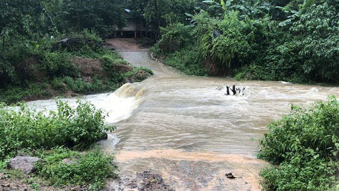 Mưa lớn diện rộng ở Quảng Trị, mực nước trên các sông dâng cao ảnh 2