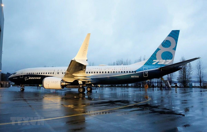 Máy bay Boeing 737 MAX 9 tại nhà máy của Boeing ở Renton, Washington (Mỹ). (Ảnh: AFP/TTXVN) FAA: Những điều chỉnh của Boeing đối với máy bay 737 MAX là phù hợp ảnh 1