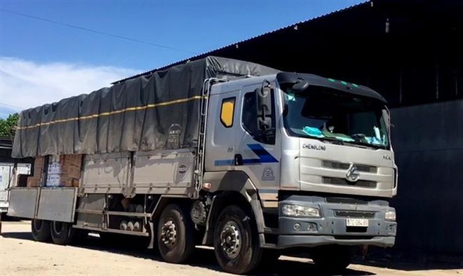 An Giang: Bắt giữ 3 xe tải vận chuyển hàng hóa không rõ nguồn gốc ảnh 1