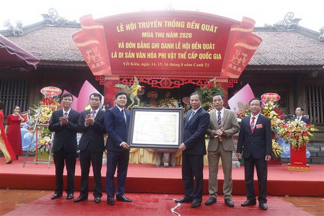 Lễ hội Đền Quát được công nhận là Di sản Văn hóa Phi vật thể Quốc gia ảnh 1