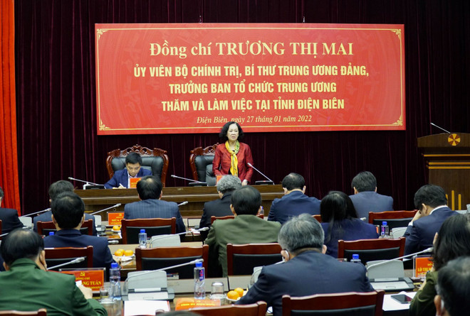 Trưởng ban Tổ chức TW Trương Thị Mai thăm, chúc Tết tại Điện Biên ảnh 1