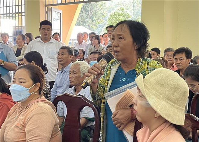 Bí thư Đồng Nai đối thoại với dân khu tái định cư Sân bay Long Thành ảnh 2