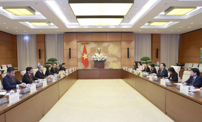 Chủ tịch Quốc hội tiếp lãnh đạo Liên đoàn các tổ chức kinh tế Nhật Bản ảnh 3