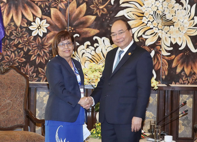 Thủ tướng Nguyễn Xuân Phúc tiếp lãnh đạo một số quốc gia dự GEF 6 ảnh 2