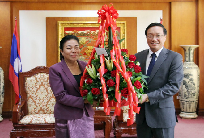 Lãnh đạo bộ, ngành của Lào chúc mừng Quốc khánh Việt Nam ảnh 1