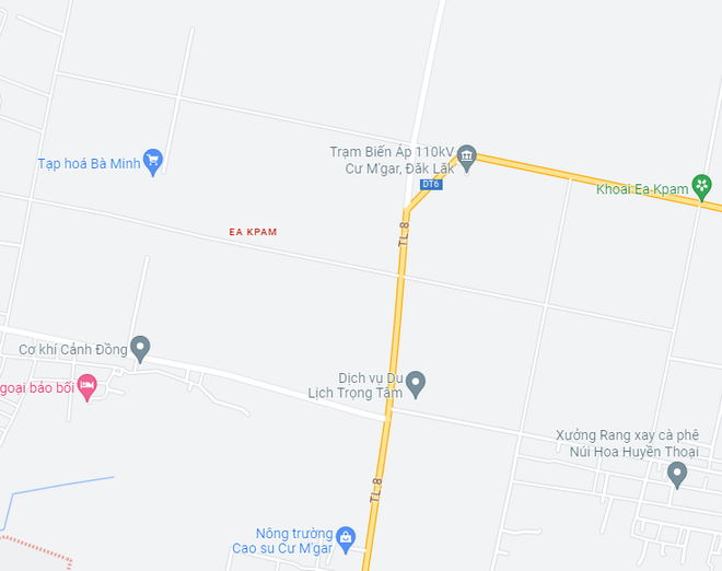 Nơi xảy ra vụ việc. (Nguồn: Google Maps) Đắk Lắk: Chồng dùng súng tự chế bắn nhân tình của vợ tử vong ảnh 1