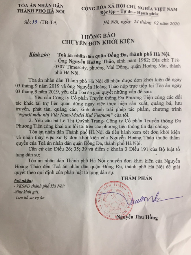 Lùm xùm chuyện bản quyền chương trình Model Kid Việt Nam ảnh 2