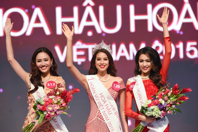 Nhan sắc đất cảng đăng quang Hoa hậu Hoàn vũ Việt Nam 2015 ảnh 1
