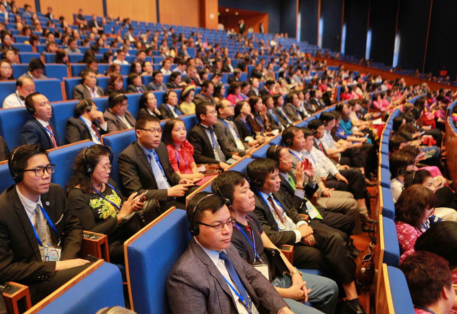 Các đại biểu tham dự phiên họp. (Ảnh: TTXVN) Khai mạc Phiên họp mở rộng Hội đồng Kinh doanh GMS tại Hà Nội ảnh 2