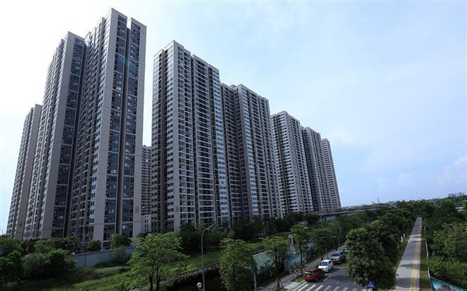 Nhiều căn hộ mới được các chủ đầu tư mở bán trên thị trường bất động sản. (Ảnh: Tuấn Anh/TTXVN) Những thông tin mới nhất về thị trường bất động sản quý 2 ảnh 1