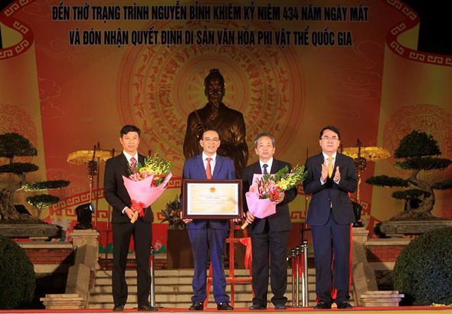 Lễ hội đền thờ Trạng Trình là Di sản Văn hóa Phi vật thể Quốc gia ảnh 1