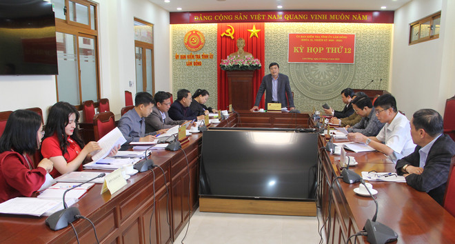 Quang cảnh Kỳ họp thứ 12 Ủy ban Kiểm tra Tỉnh ủy Lâm Đồng. (Nguồn: Báo Lâm Đồng) Lâm Đồng: Kỷ luật Phó Giám đốc sở Nông nghiệp và Phát triển nông thôn ảnh 1