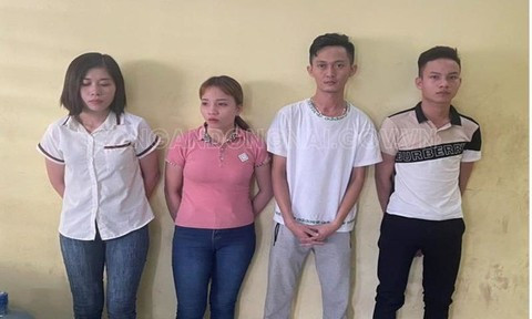 Tạm giữ 4 kẻ mua bán thiếu nữ làm nhân viên phục vụ quán karaoke ảnh 1