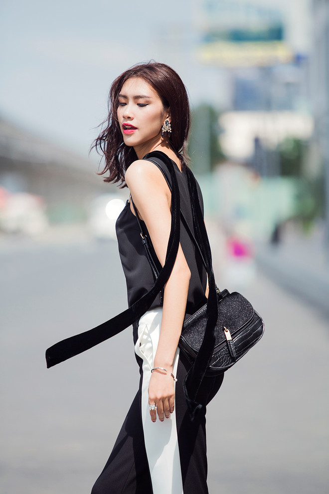 Quán quân Nguyễn Oanh thanh lịch xuống phố với hot trend Hè 2016 ảnh 2