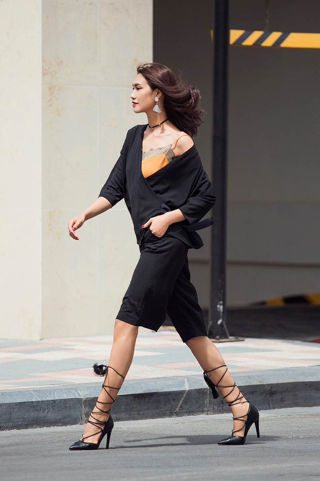 Quán quân Nguyễn Oanh thanh lịch xuống phố với hot trend Hè 2016 ảnh 3