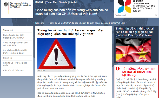 Đại sứ quán Đức bác bỏ thông tin ngừng cấp thị thực cho người Việt ảnh 1