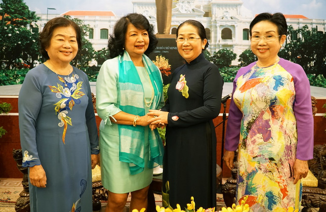 Lãnh đạo TP.HCM tiếp Chủ tịch Hội nghị Thượng đỉnh phụ nữ toàn cầu ảnh 1