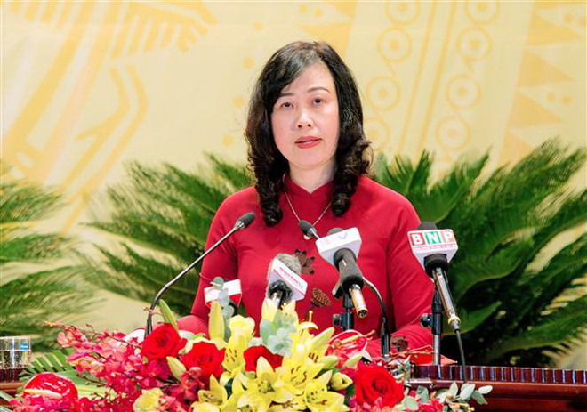 Bà Đào Hồng Lan, Bí thư Tỉnh ủy Bắc Ninh khóa XX, nhiệm kỳ 2020-2025. (Ảnh: Thanh Thương/TTXVN) Bà Đào Hồng Lan được bầu giữ chức Bí thư Tỉnh ủy Bắc Ninh ảnh 1