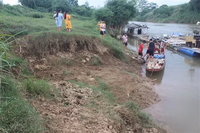 Thanh Hóa: Đê tả sông Bưởi sạt lở nghiêm trọng với chiều dài hơn 1,4km ảnh 1