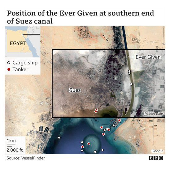Tàu hàng mắc kẹt ảnh hưởng tới giao thương qua Kênh đào Suez ảnh 1