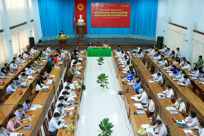 Chủ tịch nước Trần Đại Quang dự hội thảo về đồng chí Tôn Đức Thắng ảnh 2