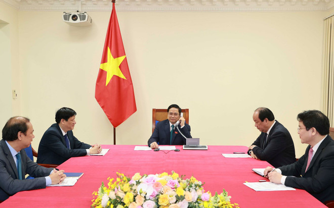 Thủ tướng Campuchia điện đàm chúc mừng Thủ tướng Phạm Minh Chính ảnh 1