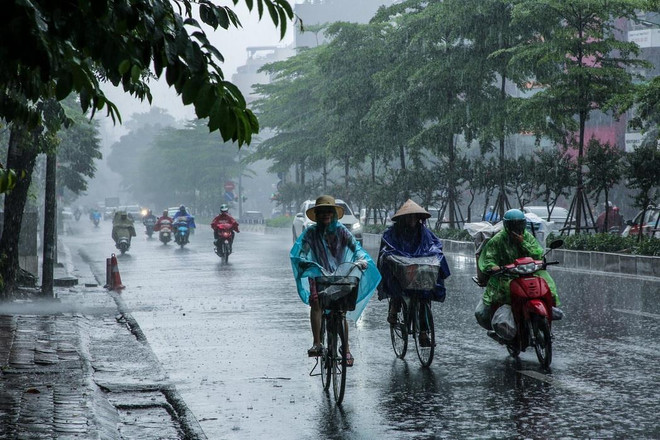 Bắc Bộ có mưa rào và dông rải rác, vùng núi cục bộ có mưa to đến rất to. (Ảnh minh họa. Nguồn: Vietnam+) Vùng núi Bắc Bộ có mưa to, lũ trên các sông tại Hà Tĩnh đang xuống ảnh 1